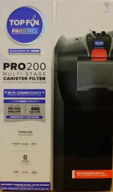 top fin  eheim proseries pro multi stage canister filter
