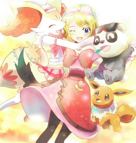serena and her pokémon ♡ i give good credit to whoever made this 👏