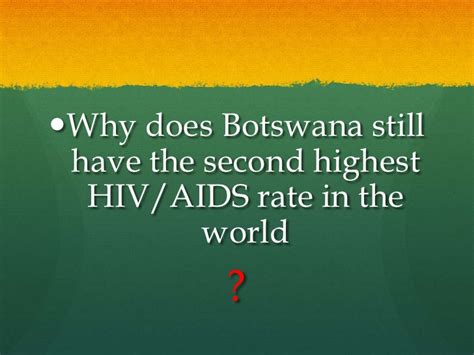 botswana presentation hiv