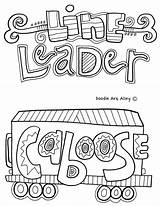 Classroom Jobs Leader Line Caboose sketch template