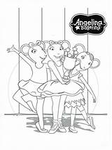 Coloring Pages Angelina Ballerina Printable sketch template