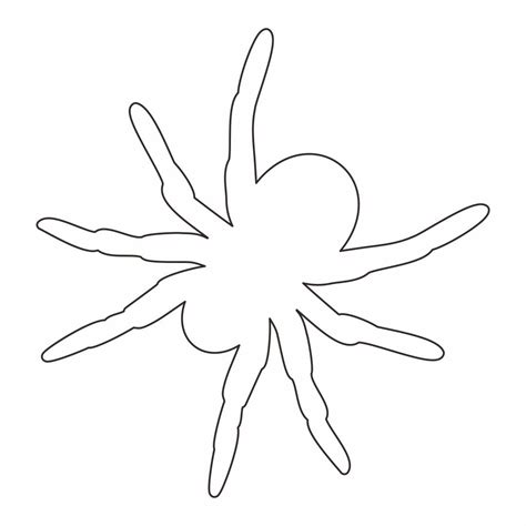 printable spider template printableecom