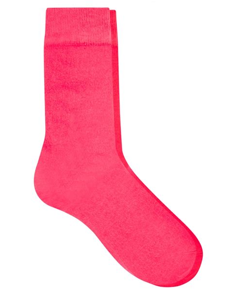 asos neon socks  pink  men lyst