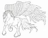 Pegasus Coloring Pages Unicorn Deviantart Horse Lineart Drawing Realistic Library Clipart Popular Choose Board sketch template
