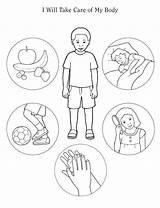 Coloring Body Pages Human Print sketch template