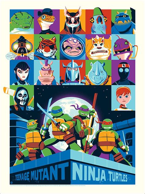 teenage mutant ninja turtles  poster mondo
