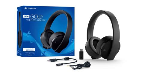 sluchawki sony ps goldblack wireless headset za  zl  mallpl