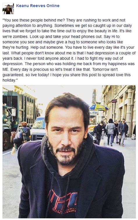 Keanu Reeves Drops Some Serious Wisdom On The World 2 Pics