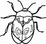 Coloring Beetle Bug Getdrawings sketch template