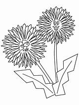 Dandelion Coloring Pages Cartoon Flowers Flower Book Kids Print Colouring Printable Coloringpagebook Color Drawings Easily Spring Wheat Choose Board Advertisement sketch template