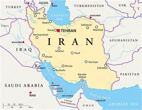 Mapa Político Iran 2022