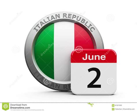 italian republic day stock illustration illustration  flag