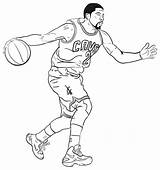 Kyrie Irving Coloring Drawing Pages Iverson Allen Shoes Drawings Behance Basketball Playing Getdrawings Template sketch template