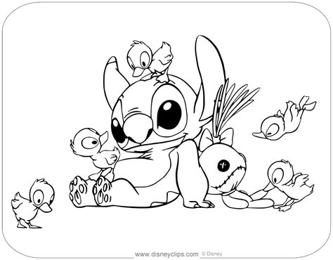 lilo  stitch coloring pages disneyclipscom