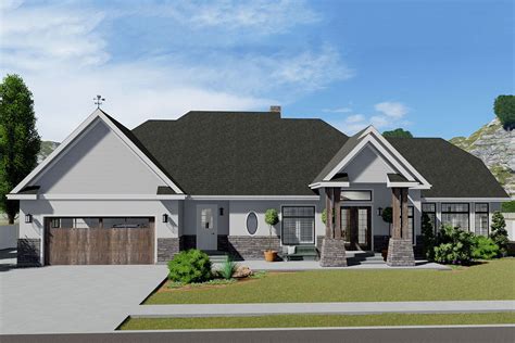 beautiful  level house plan  grand finished basement ut architectural designs