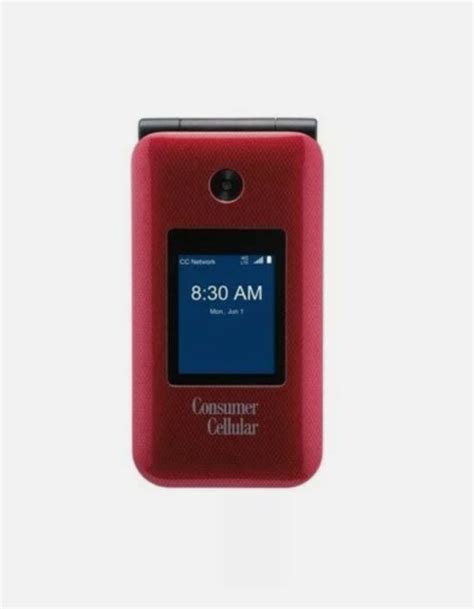 Consumer Cellular Link Ii Red Flip Phone 8 Gb Memory For Sale Online Ebay