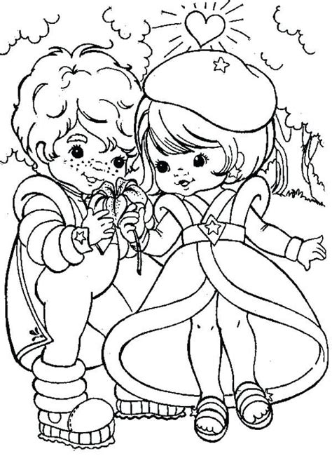 awesome rainbow brite coloring pages  cool rainbow brite coloring