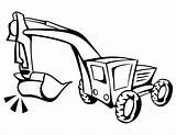 Coloring Pages Digger Equipment Construction Heavy Colouring Truck Grave Draw Excavator Drawing Book Backhoe Kids Online Tanker Fire Drawings Trucks sketch template