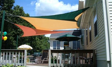 sail awnings  patios patio ideas