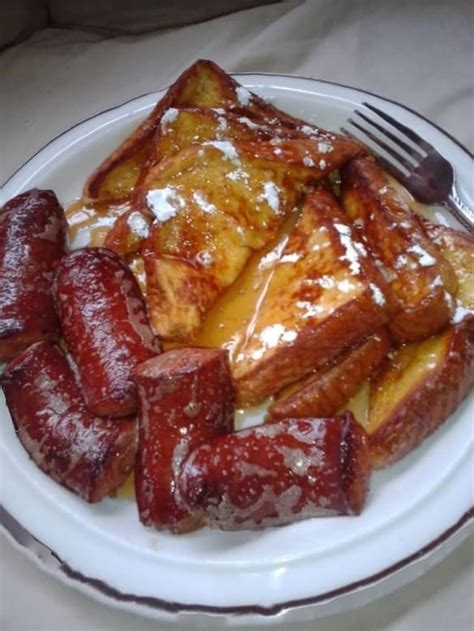 French Toast On The Grill With Sausages Health And Easy Recipes