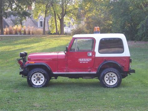 1986 jeep cj7 original sebring red and hard top for sale photos
