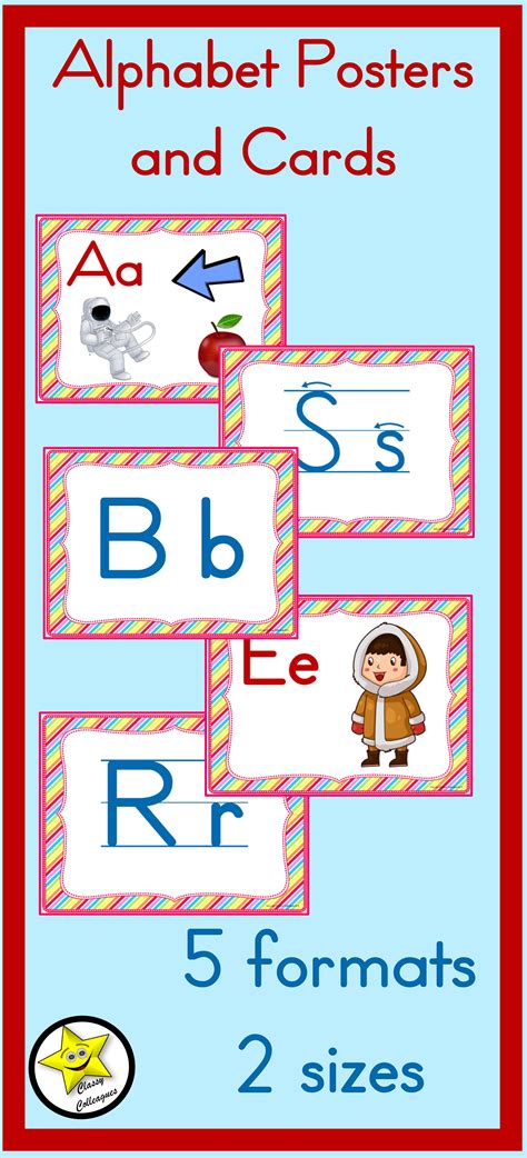 manuscript alphabet posters  cards alphabet poster language arts lessons kindergarten blogs