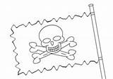 Basteln Piratenflagge Piraten Gestalten sketch template