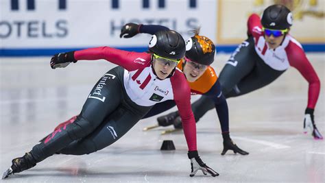 short track speed skaters hit  ice   place  pyeongchang team