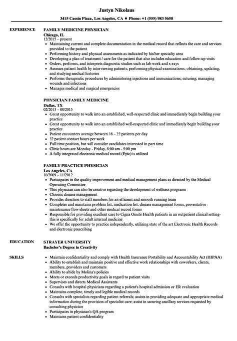 physician doctor cv