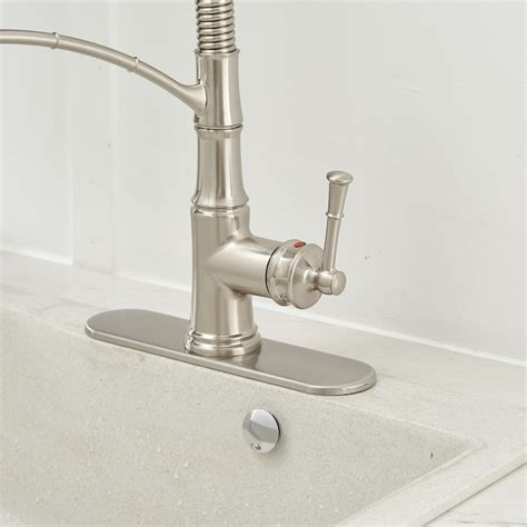 bwe   single handle kitchen faucet brushed nickel single handle