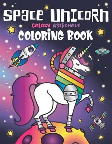 space unicorn galaxy astronaut coloring book  spectrum nyx english