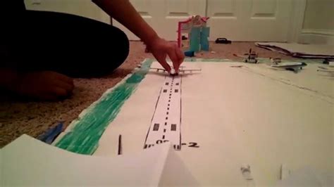 model airport miniature runway handmade paper  youtube