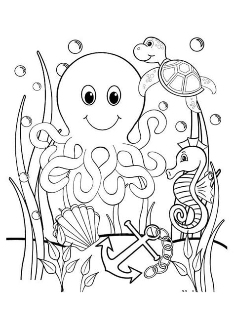 printable ocean coloring pages   sea