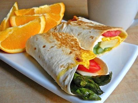 asparagus breakfast wraps recipe  images breakfast wraps