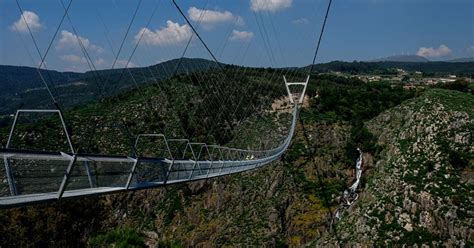 breathtaking view of 516 arouca the world s longest suspended