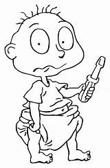 Rugrats Coloring Pages Tommy Pickles Pickle Kids Adult Cartoon Birthday Getcolorings Everything Grown Printable Book Pag Drawing Books Getdrawings Color sketch template