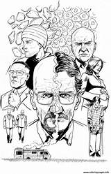 Breaking Bad Coloring Pages Coloriage Printable Book Color sketch template