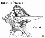 Hobbit Azog Thorin sketch template
