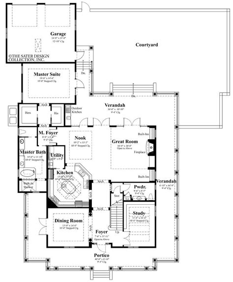 story house plans   sater design collection images  pinterest house floor