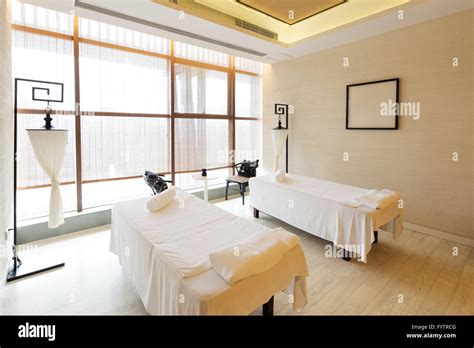 interior  modern massage room stock photo alamy