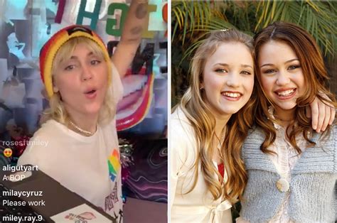 miley cyrus and emily osment reunited on instagram live