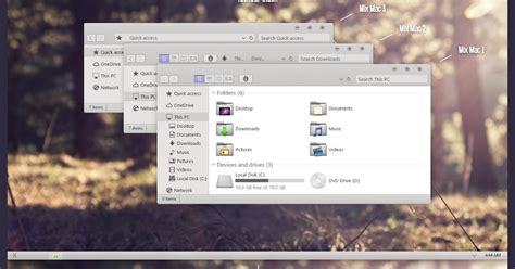 Mix Mac Theme For Windows 10 Rtm Windows10 Themes I Cleodesktop