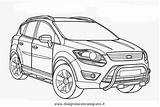 Ford Suv Coloring Kuga Pages Template sketch template