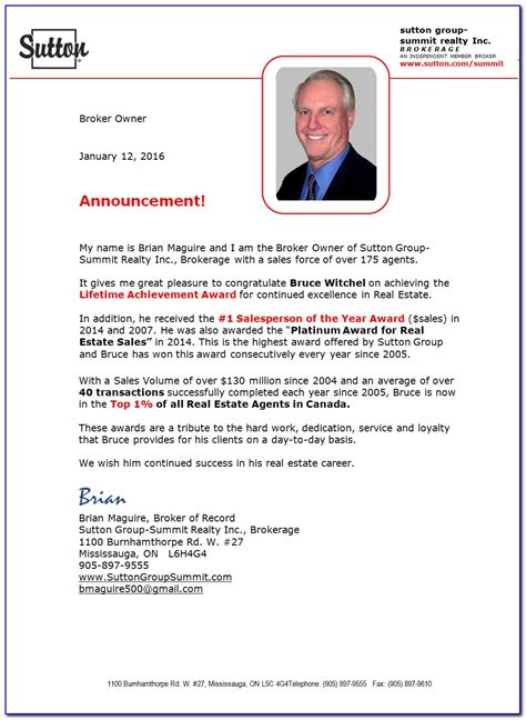 real estate agent introduction letter examples