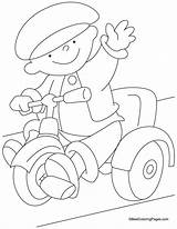 Tricycle Coloring Pages Kids Drawing Sheets Printable Preschool Getcolorings Letter Activities Color Getdrawings Pa sketch template