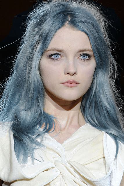 🌙 blue hair blue grey hair hair color trends