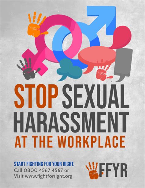 workplace sexual harassment flyer template postermywall