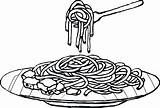 Clipart Colouring Noodles Mewarna Espaguetis Clipartix Colores Dibujar Drawings Dozens Clipartmag Coloringhome sketch template