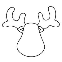 reindeer patterns  clip art christmas crafts