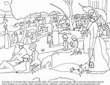 Seurat Georges Grande Jatte Happyfamilyart Colorir Opere 1884 Oeuvres Coloriage 1886 Desenhos Genesis Evangelion Supper Getcolorings sketch template
